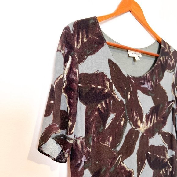 Wilfred Free Aritzia Floral Bohemian T-Shirt Summer Dress - Picture 4 of 9